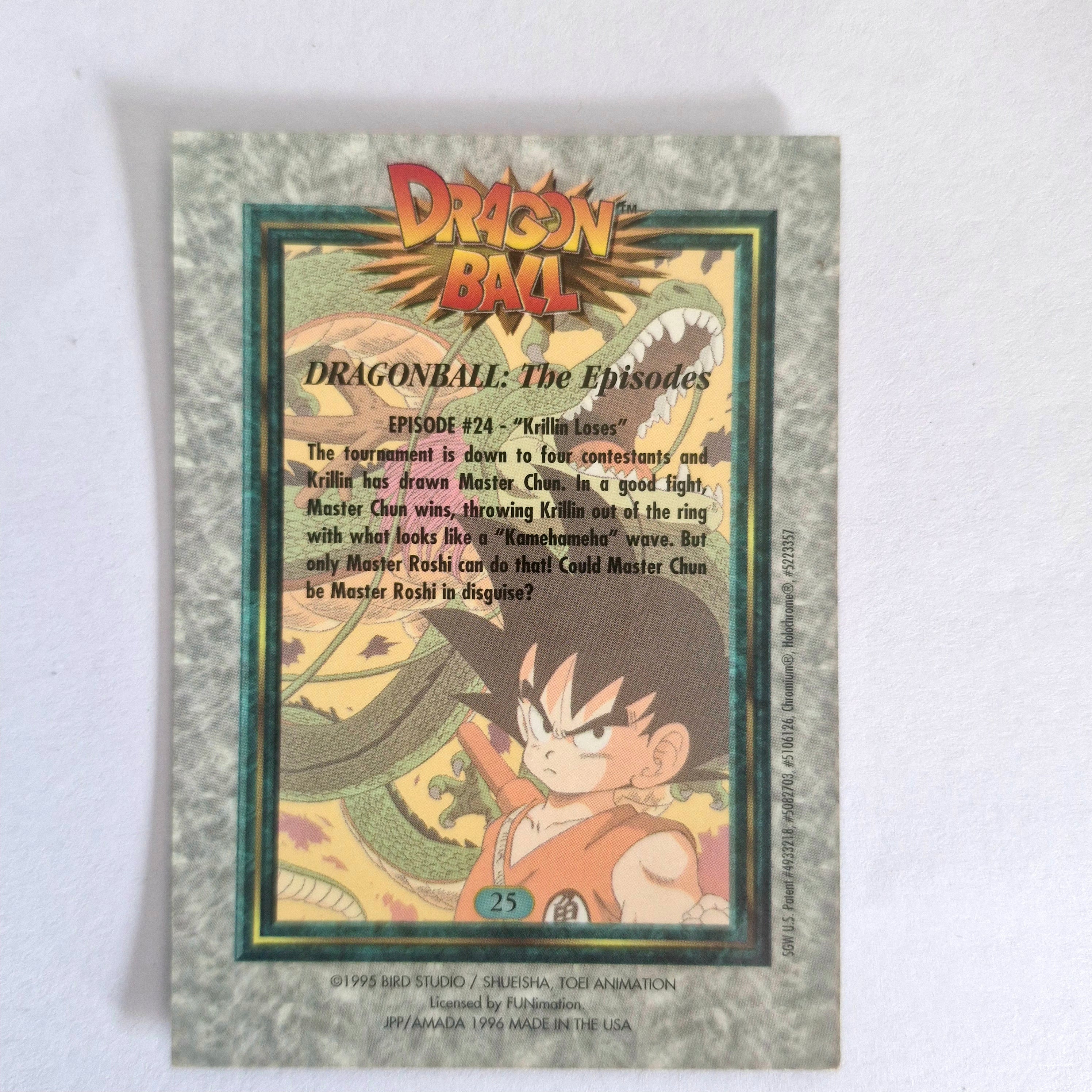 Dragon Ball - Carte Chromium Dragon Ball (US) - 25