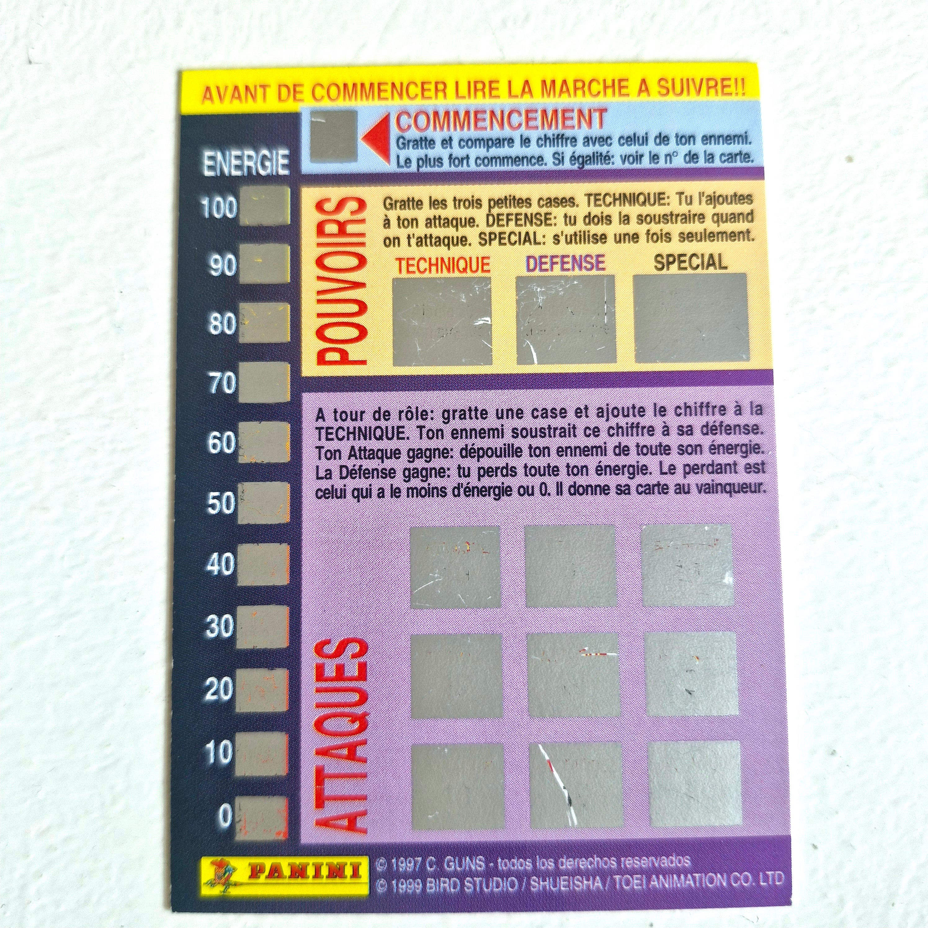 Dragon Ball - Carte Dragon Ball Fighting Cards 029