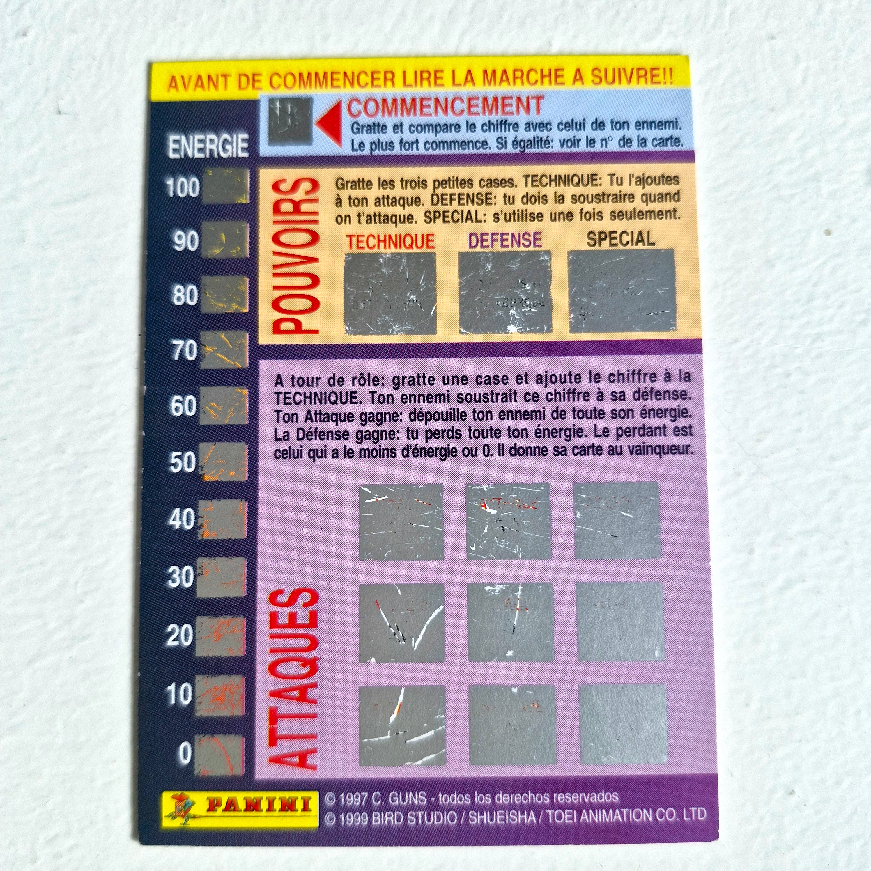 Dragon Ball - Carte Dragon Ball Fighting Cards 008