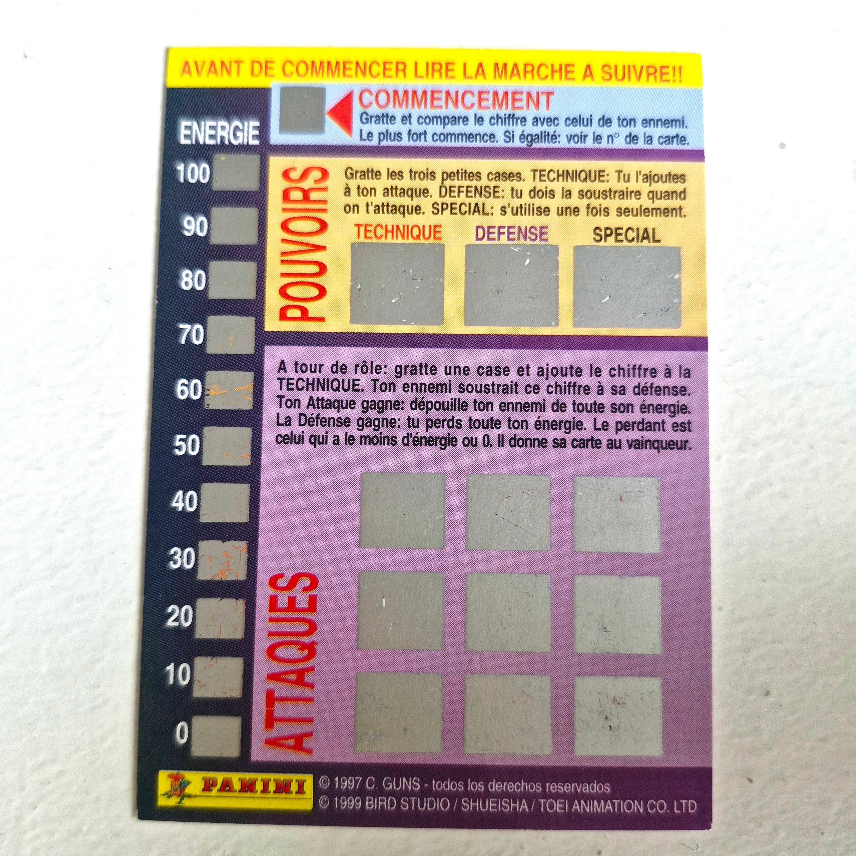 Dragon Ball - Carte Dragon Ball Fighting Cards 050