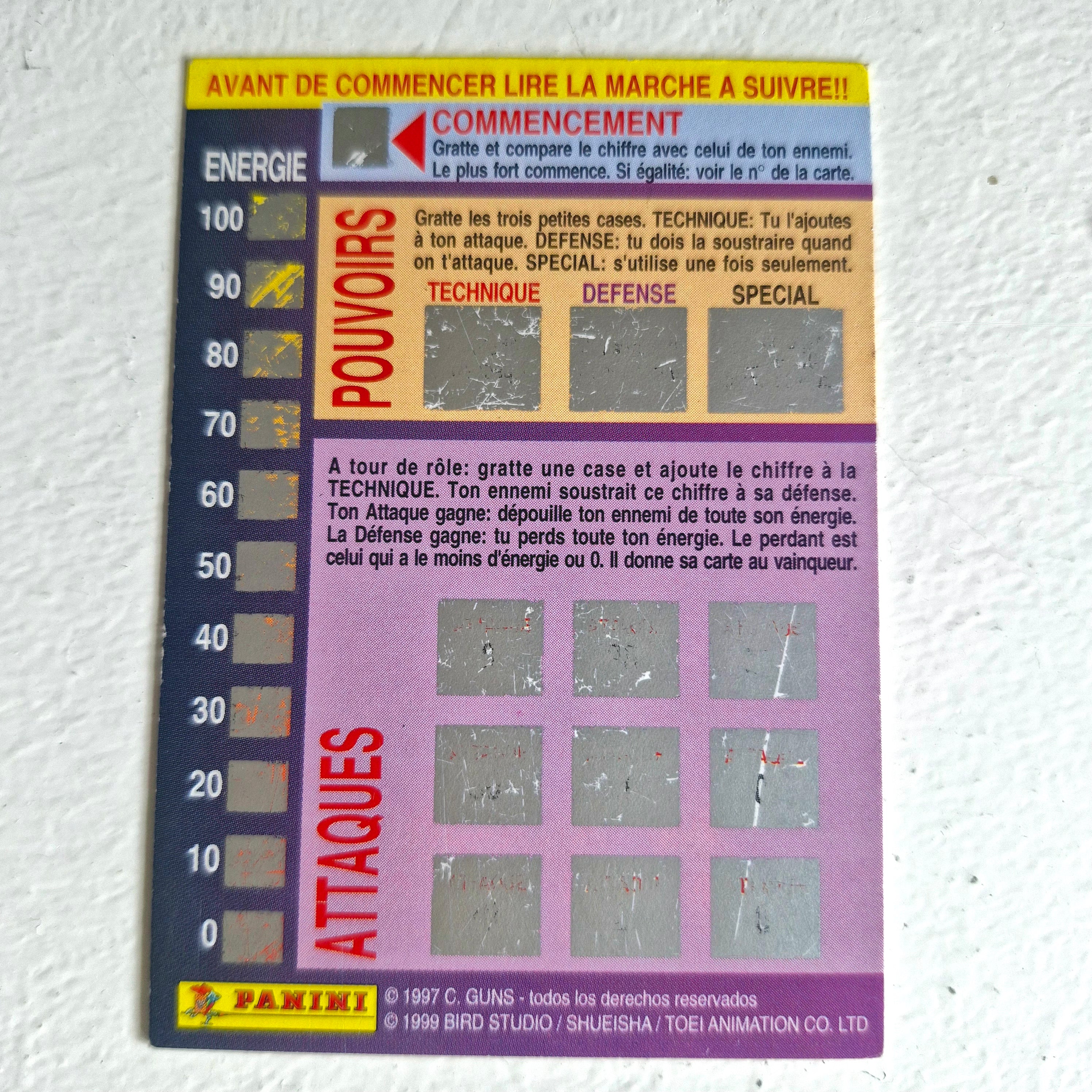 Dragon Ball - Carte Dragon Ball Fighting Cards 098