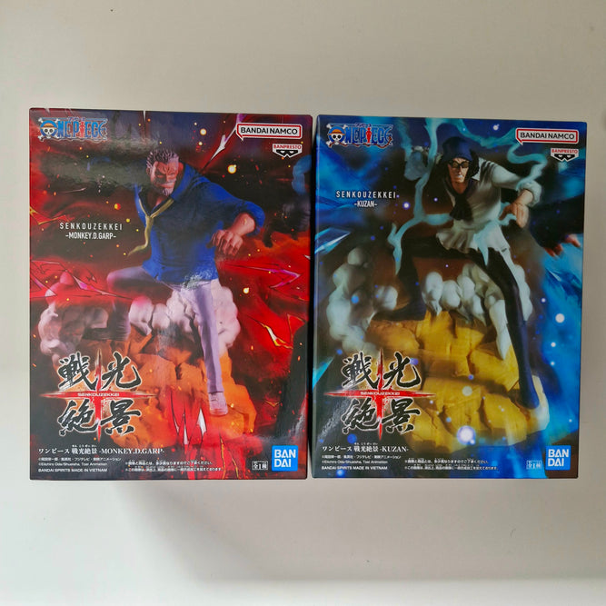One Piece Figurine Lot de 2 figurines Senkouzekkei Garp & Aokiji Kuzan
