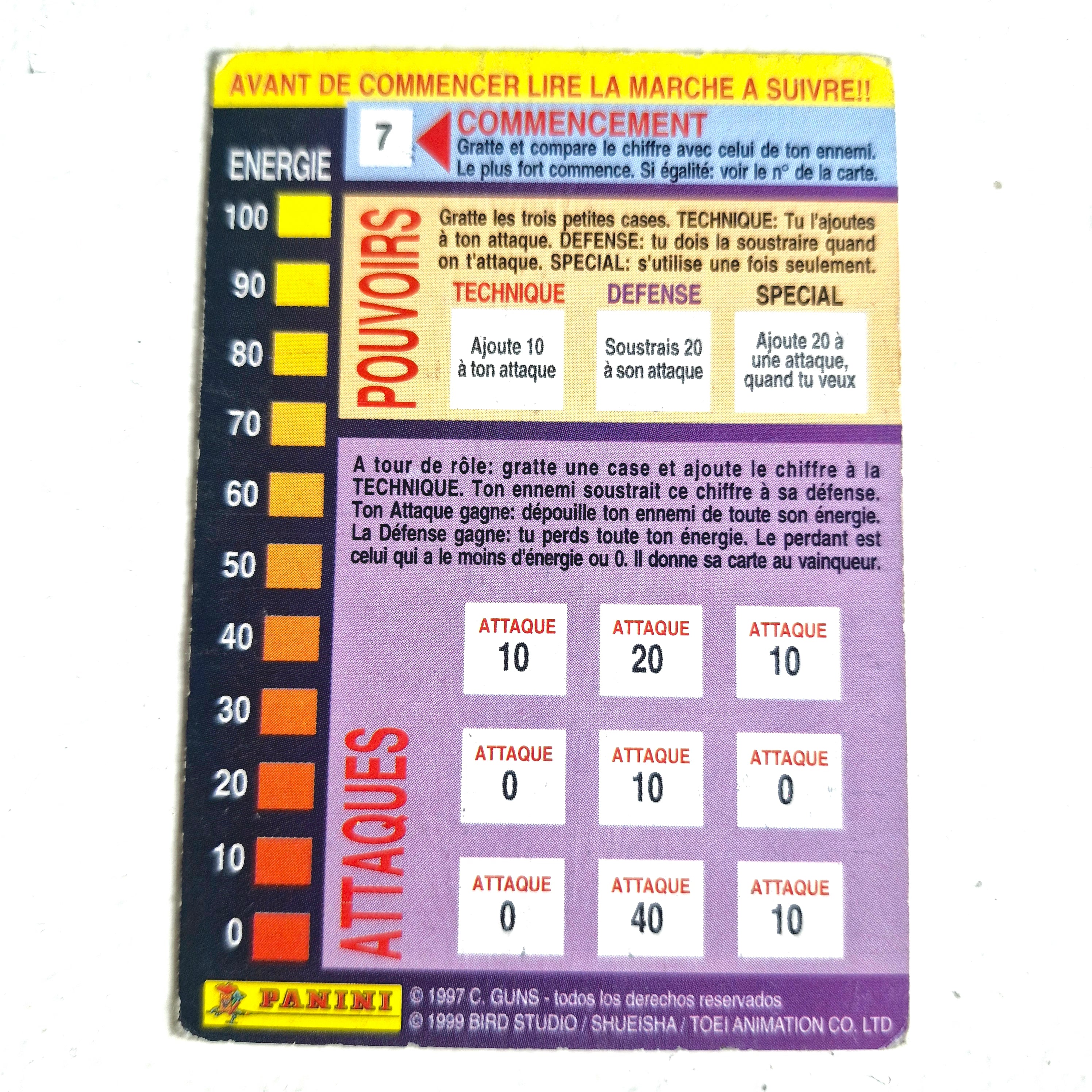 Dragon Ball - Carte Dragon Ball Fighting Cards 058