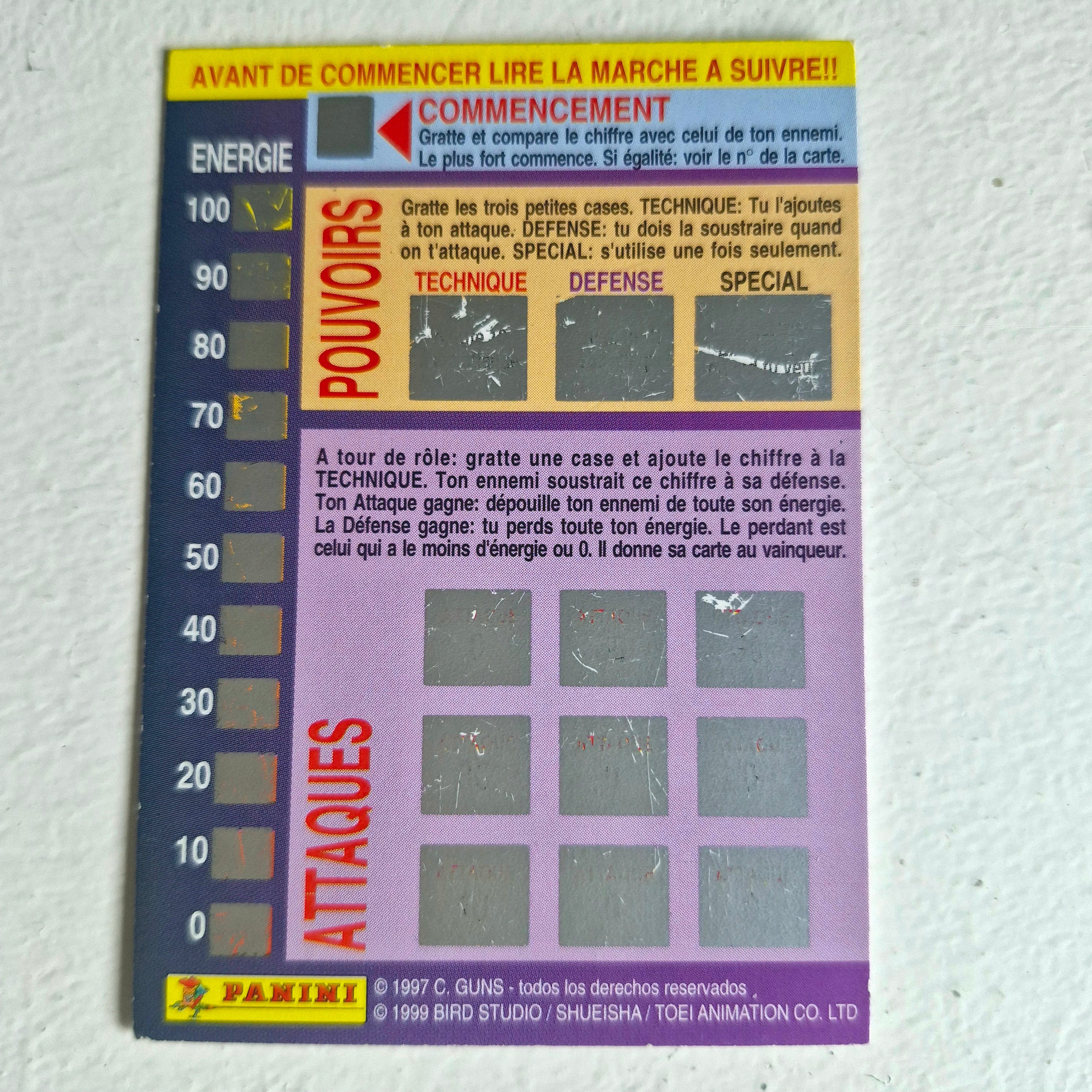 Dragon Ball - Carte Dragon Ball Fighting Cards 088