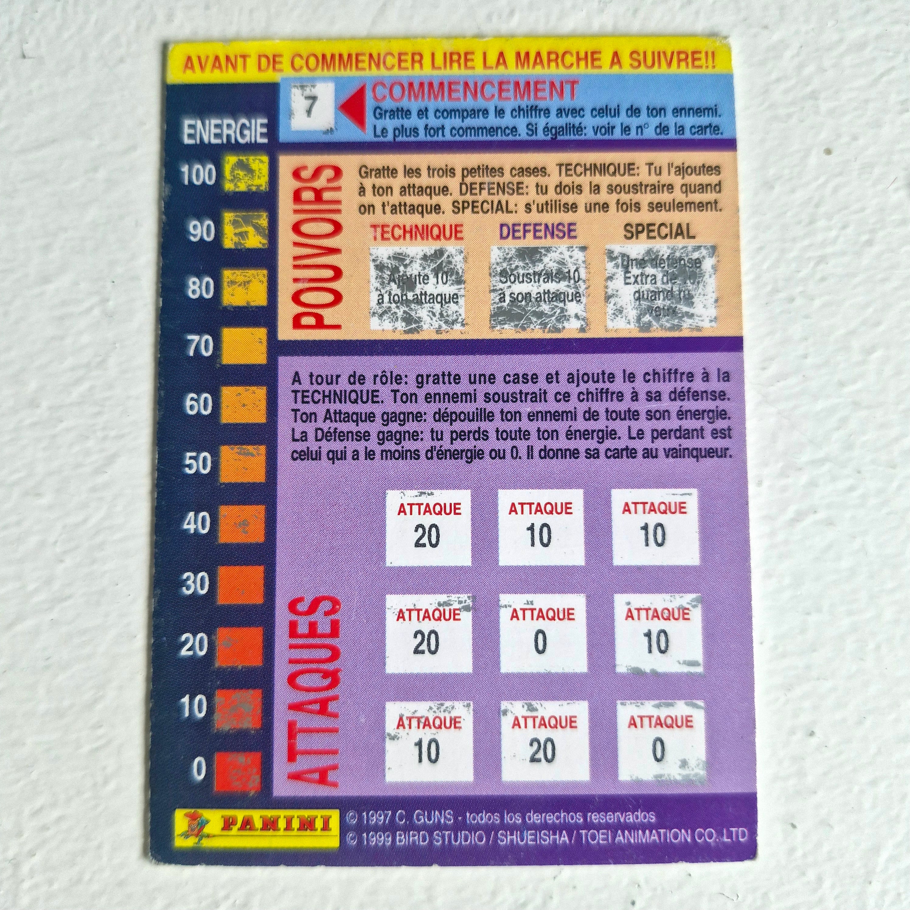 Dragon Ball - Carte Dragon Ball Fighting Cards 076