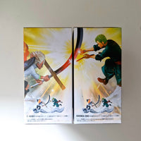 One Piece Figurine Lot de 2 figurines Senkouzekkei S-Hawk & Zoro