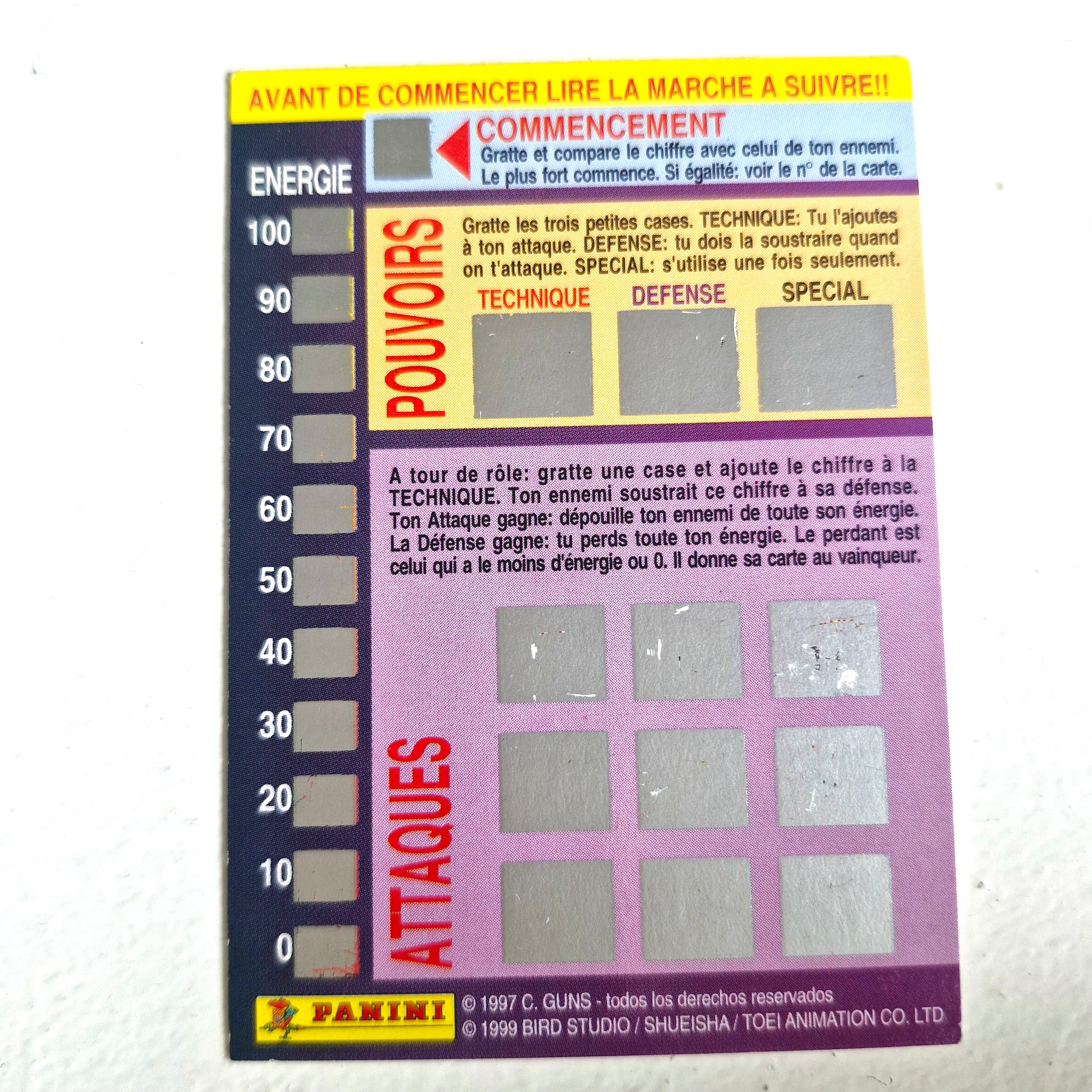 Dragon Ball - Carte Dragon Ball Fighting Cards 044
