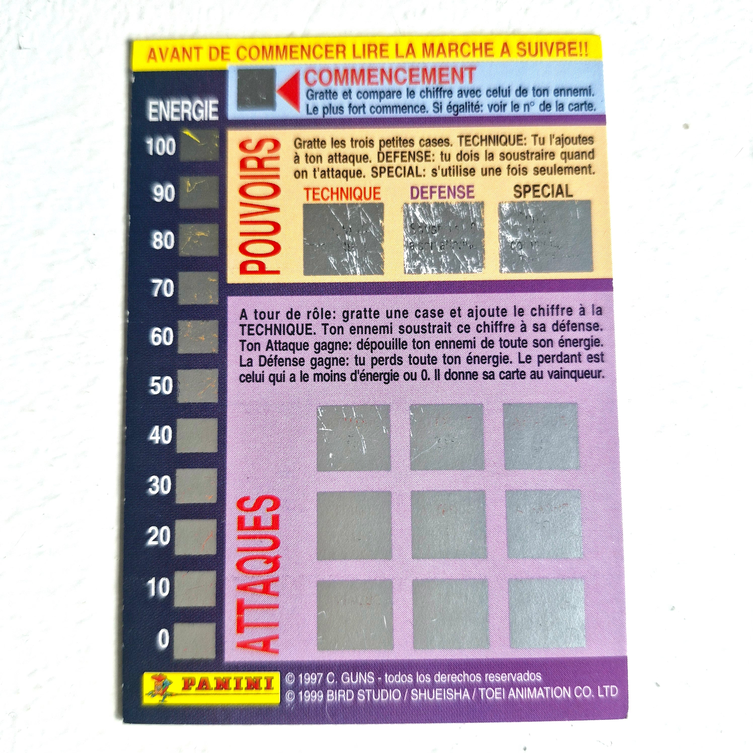 Dragon Ball - Carte Dragon Ball Fighting Cards 073