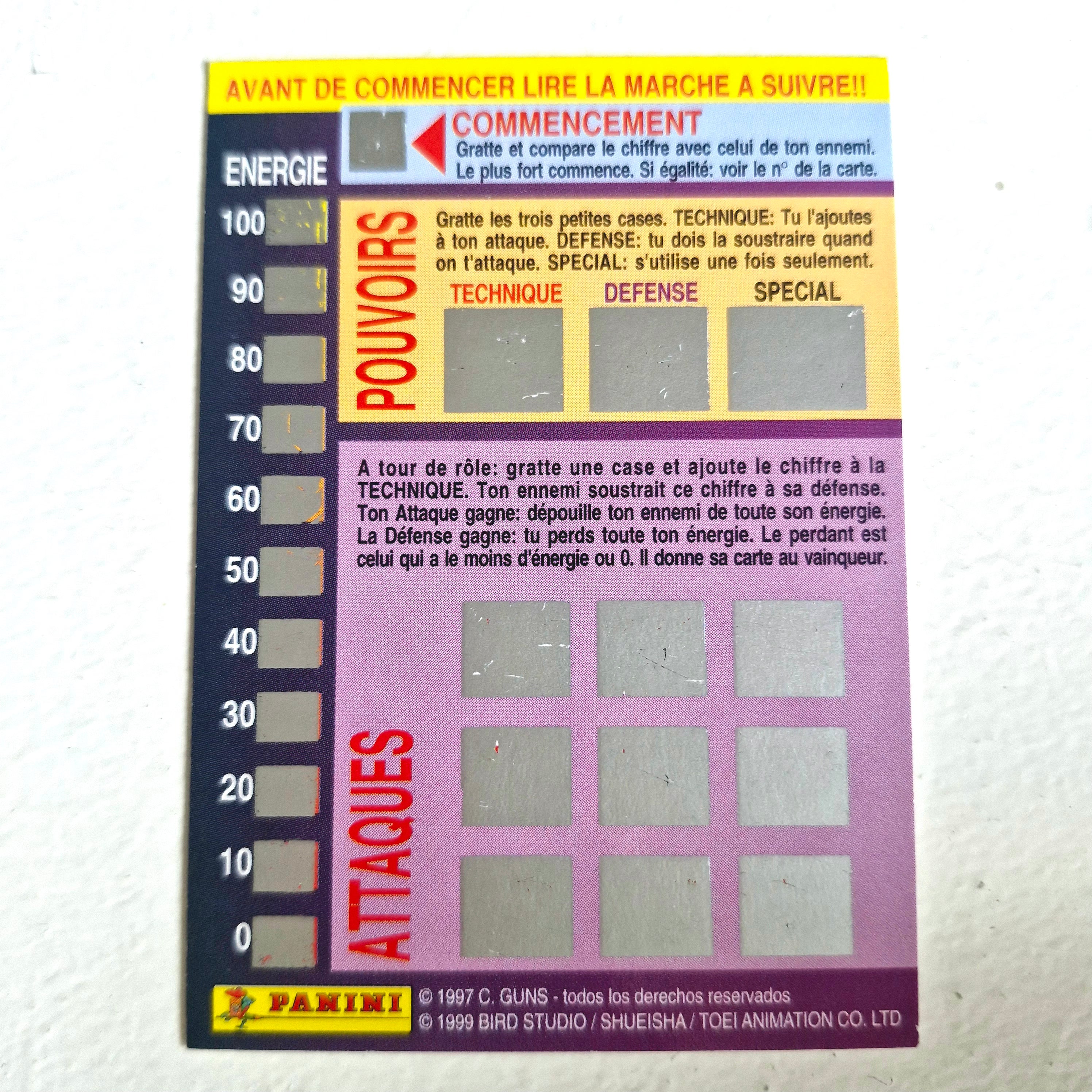 Dragon Ball - Carte Dragon Ball Fighting Cards 047