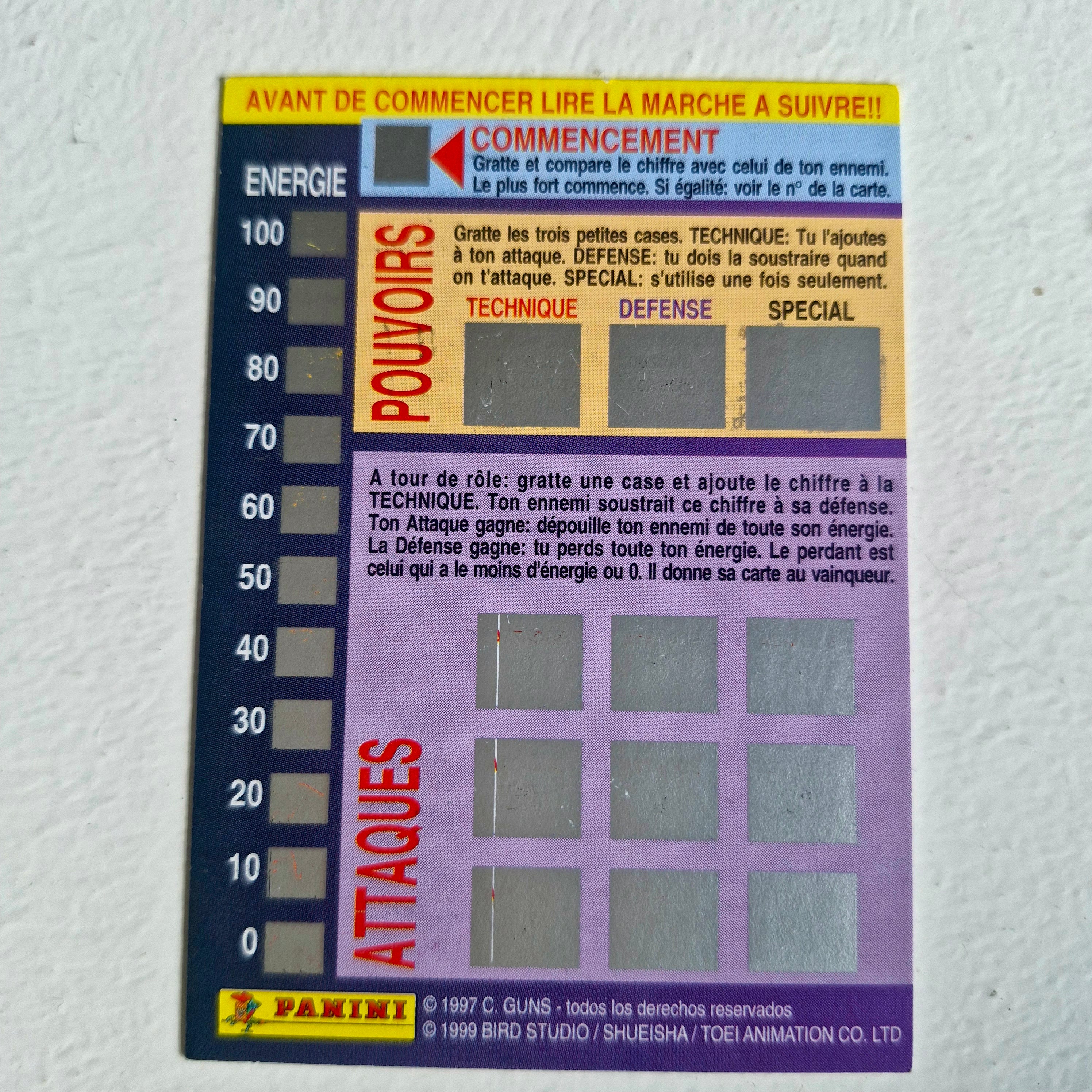 Dragon Ball - Carte Dragon Ball Fighting Cards 012