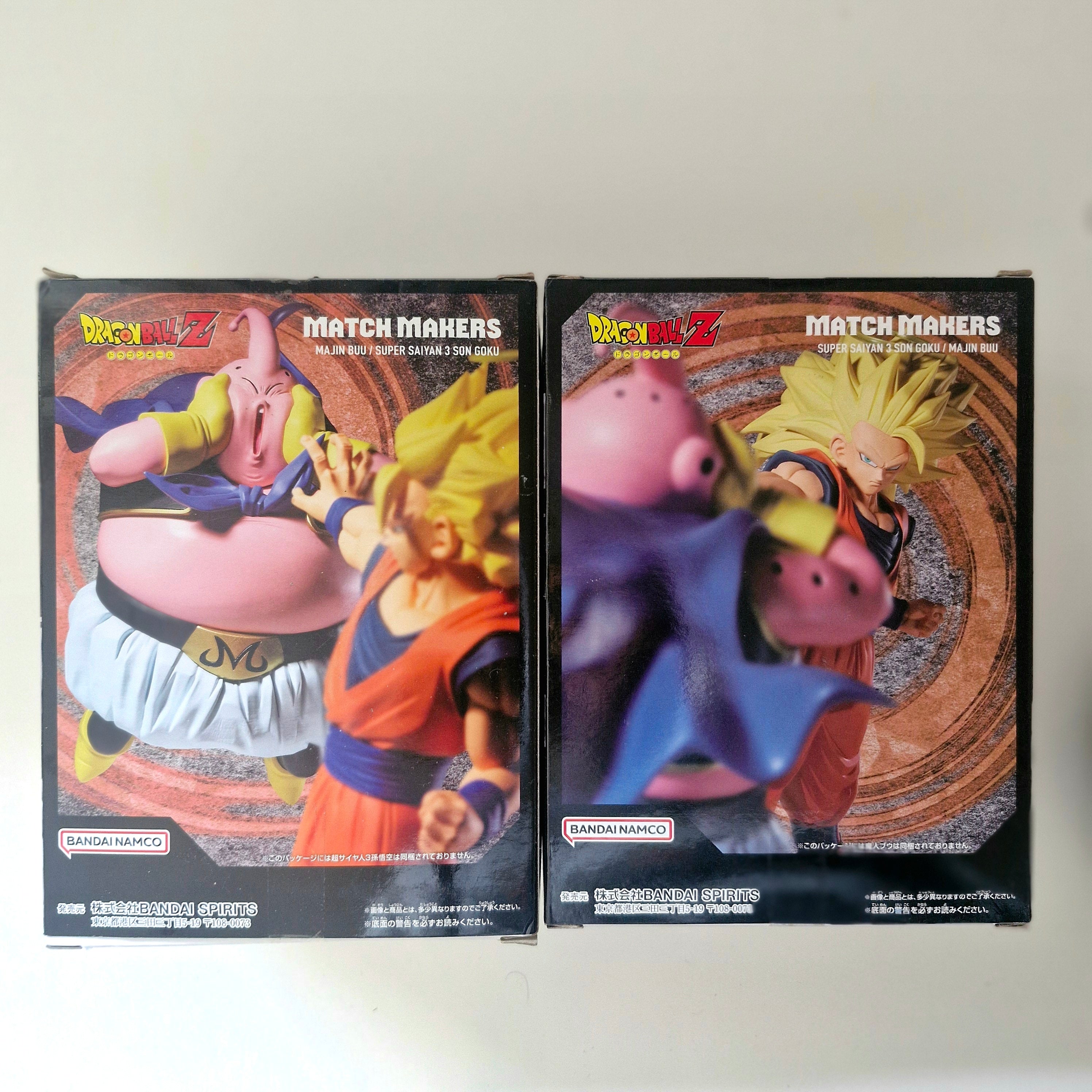 Dragon Ball Figurine Lot de 2 Match Makers Buu VS Goku SSJ3