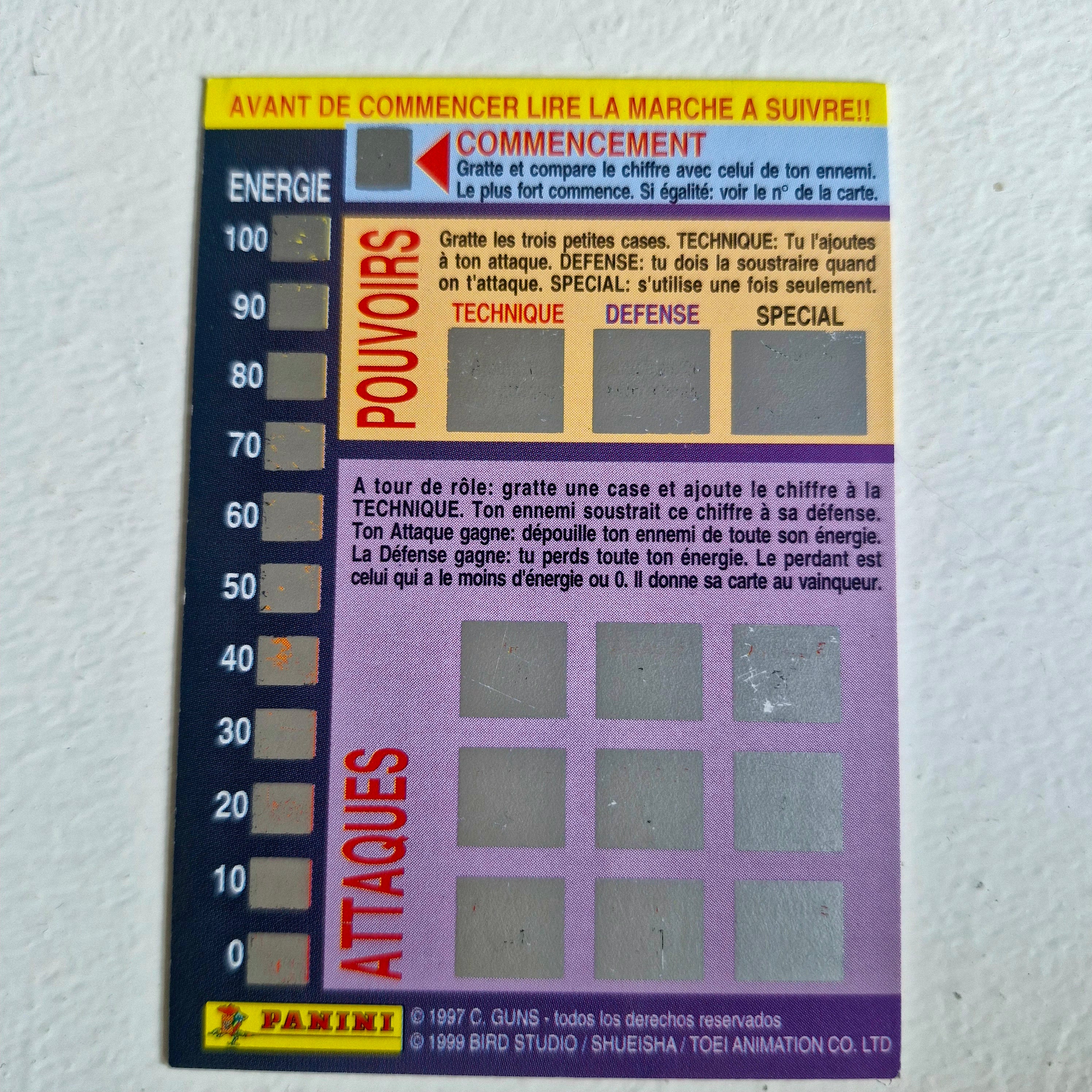 Dragon Ball - Carte Dragon Ball Fighting Cards 028