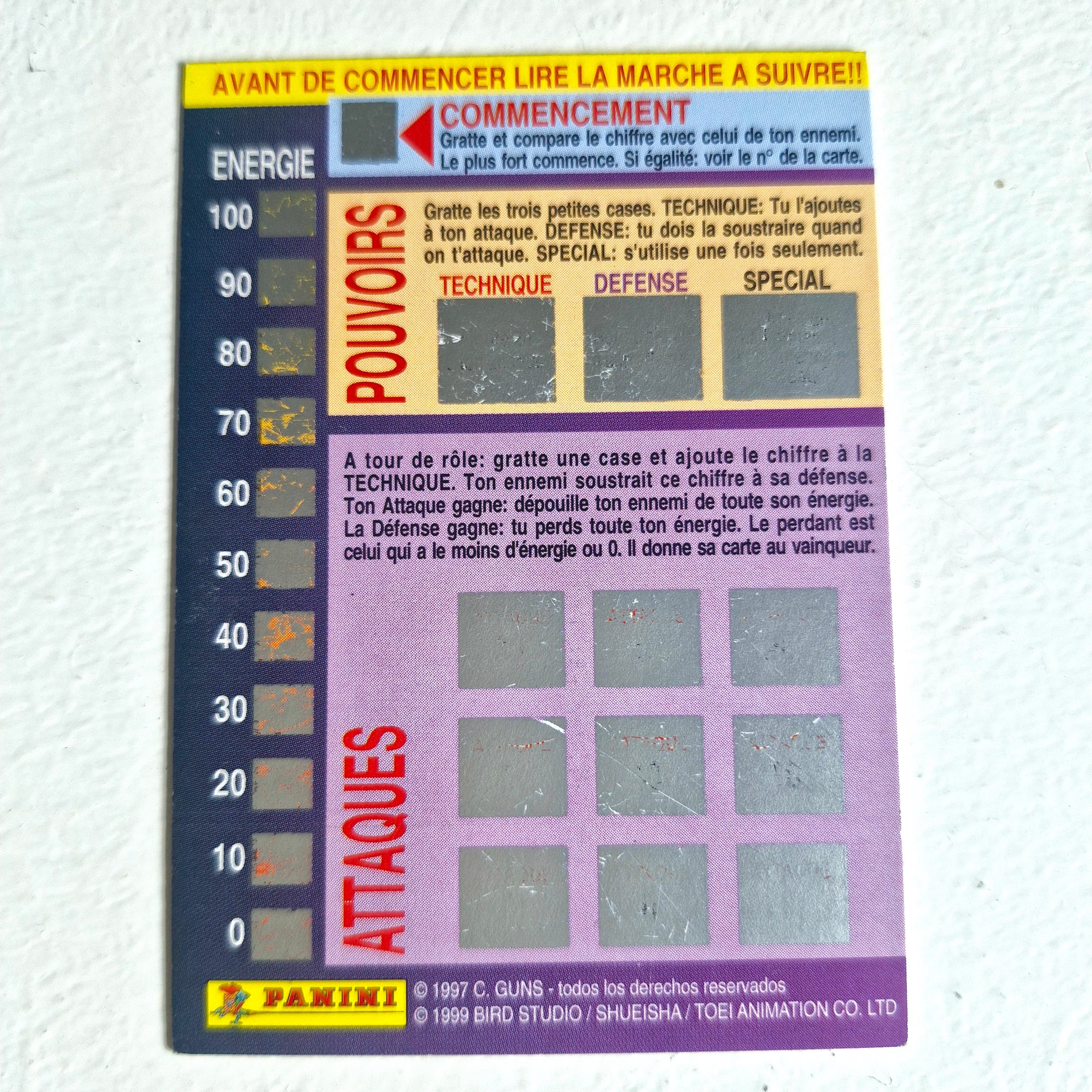 Dragon Ball - Carte Dragon Ball Fighting Cards 085